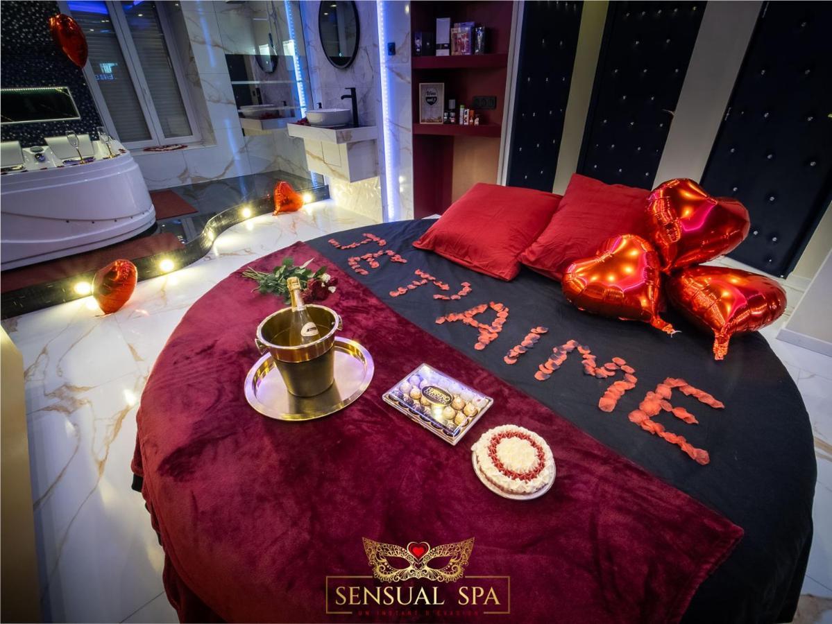 Sensual Spa- Love Room Jacuzzi Hammam Terrasse Nancy Bagian luar foto