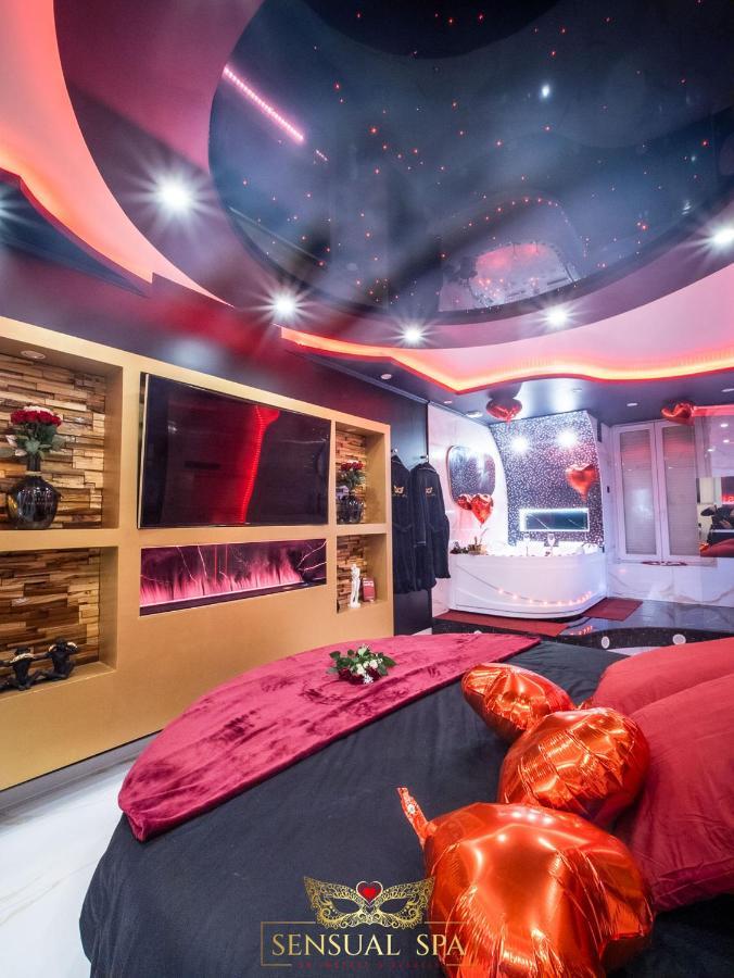 Sensual Spa- Love Room Jacuzzi Hammam Terrasse Nancy Bagian luar foto