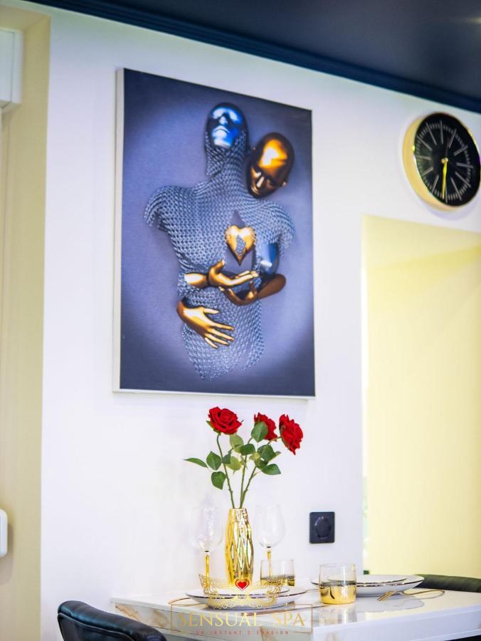 Sensual Spa- Love Room Jacuzzi Hammam Terrasse Nancy Bagian luar foto