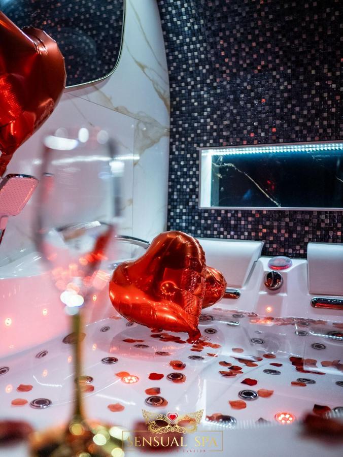 Sensual Spa- Love Room Jacuzzi Hammam Terrasse Nancy Bagian luar foto