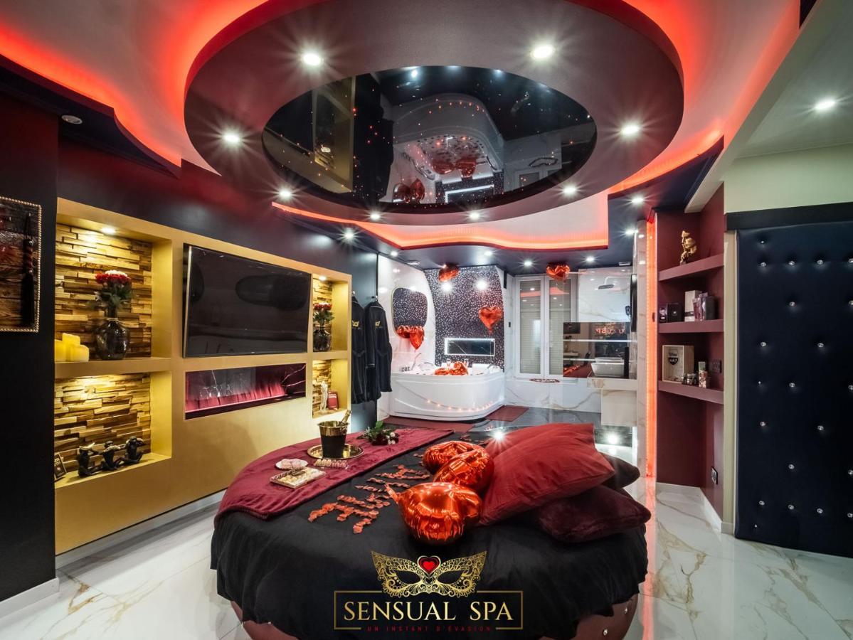 Sensual Spa- Love Room Jacuzzi Hammam Terrasse Nancy Bagian luar foto